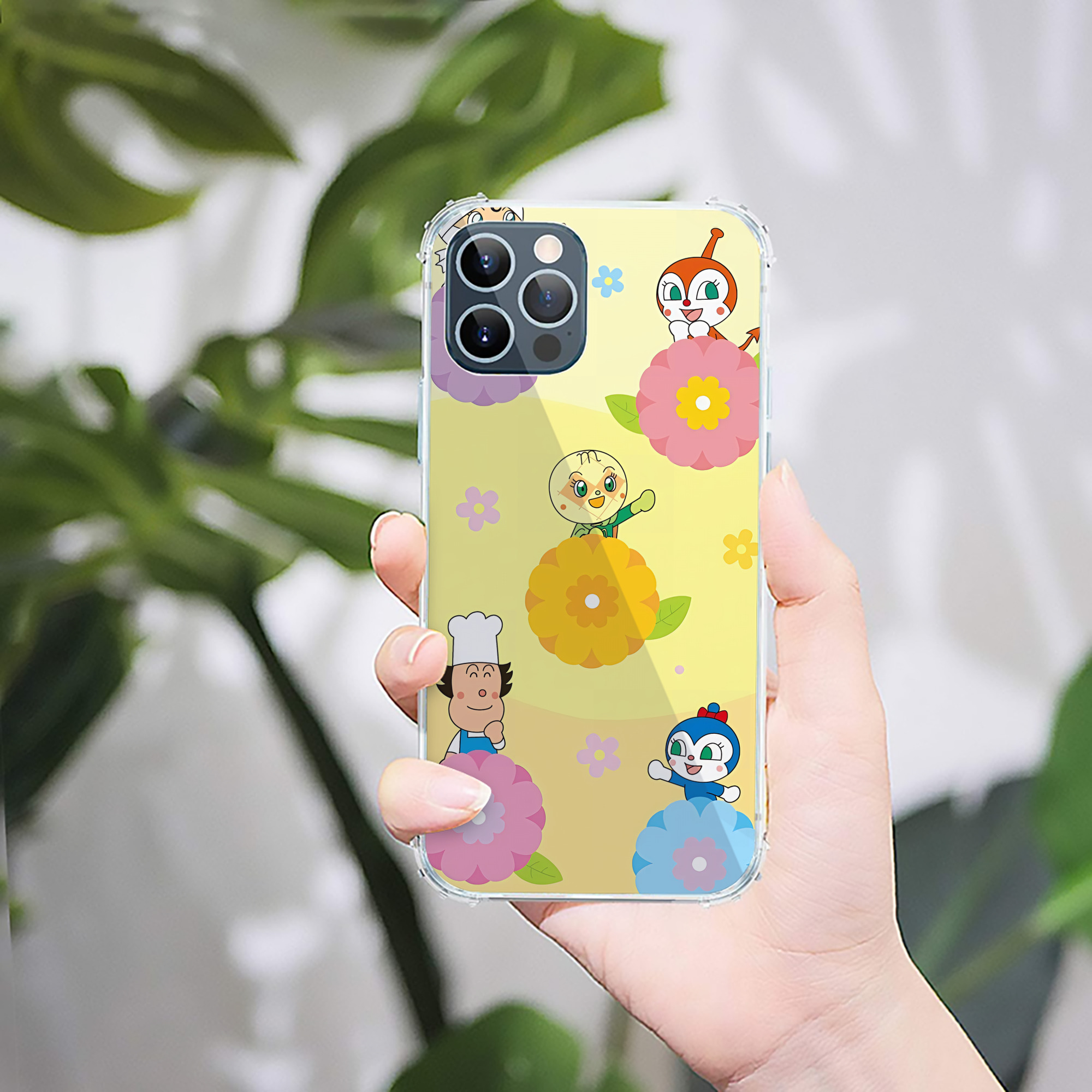 （画像用） アンパンマン Anpanman 【iPhone 12シリーズ対応】透明スマホケース（クリアソフトケース）